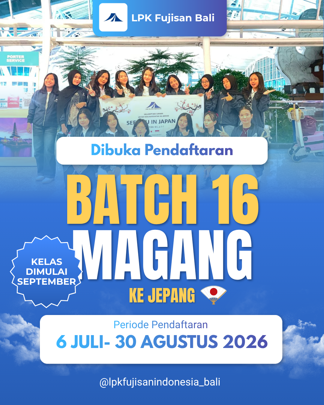 pendaftaran batch 16 Bali